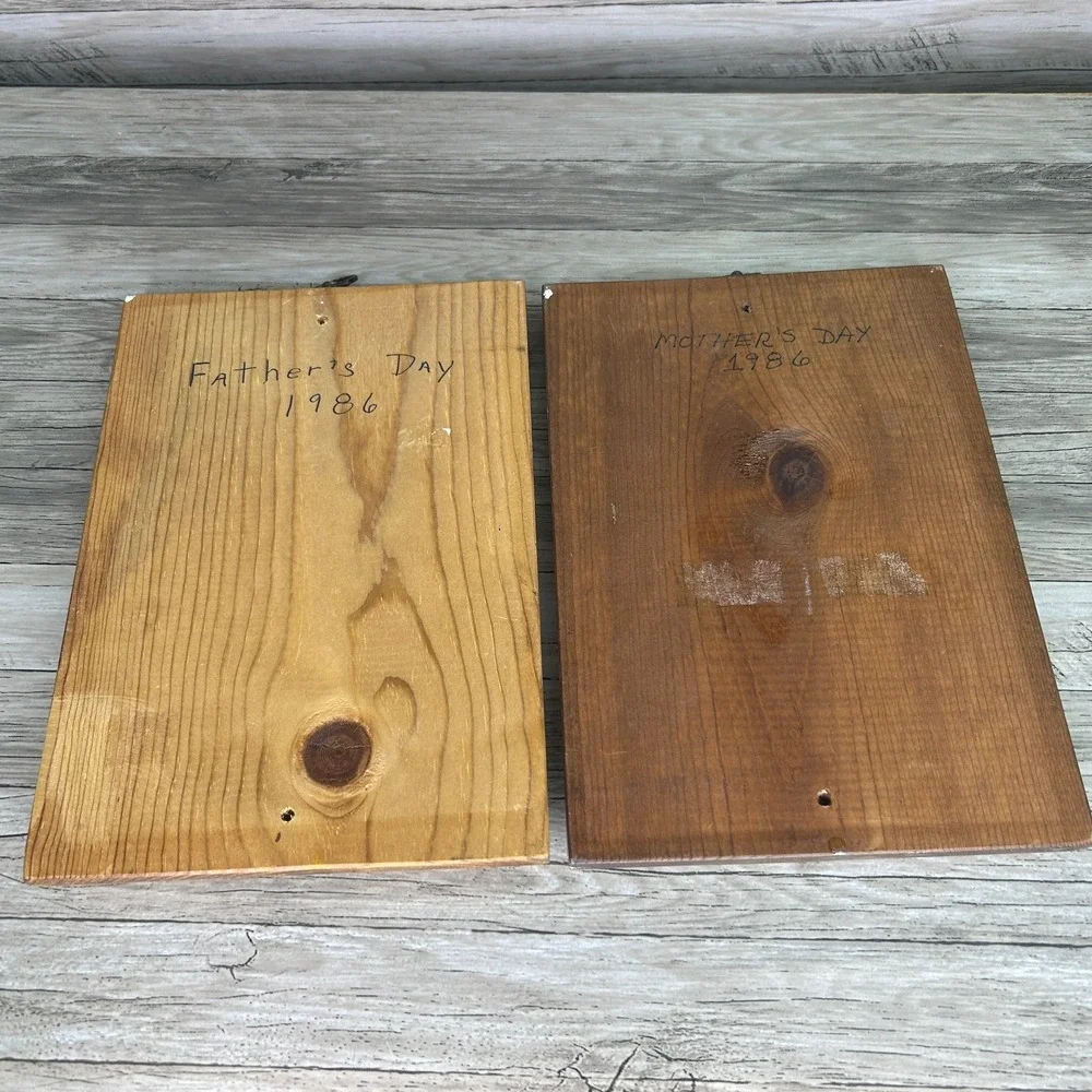 Vintage Woodworks Wood Wall Plaque Husband Wife Couple Sign Retro Home Decor‎